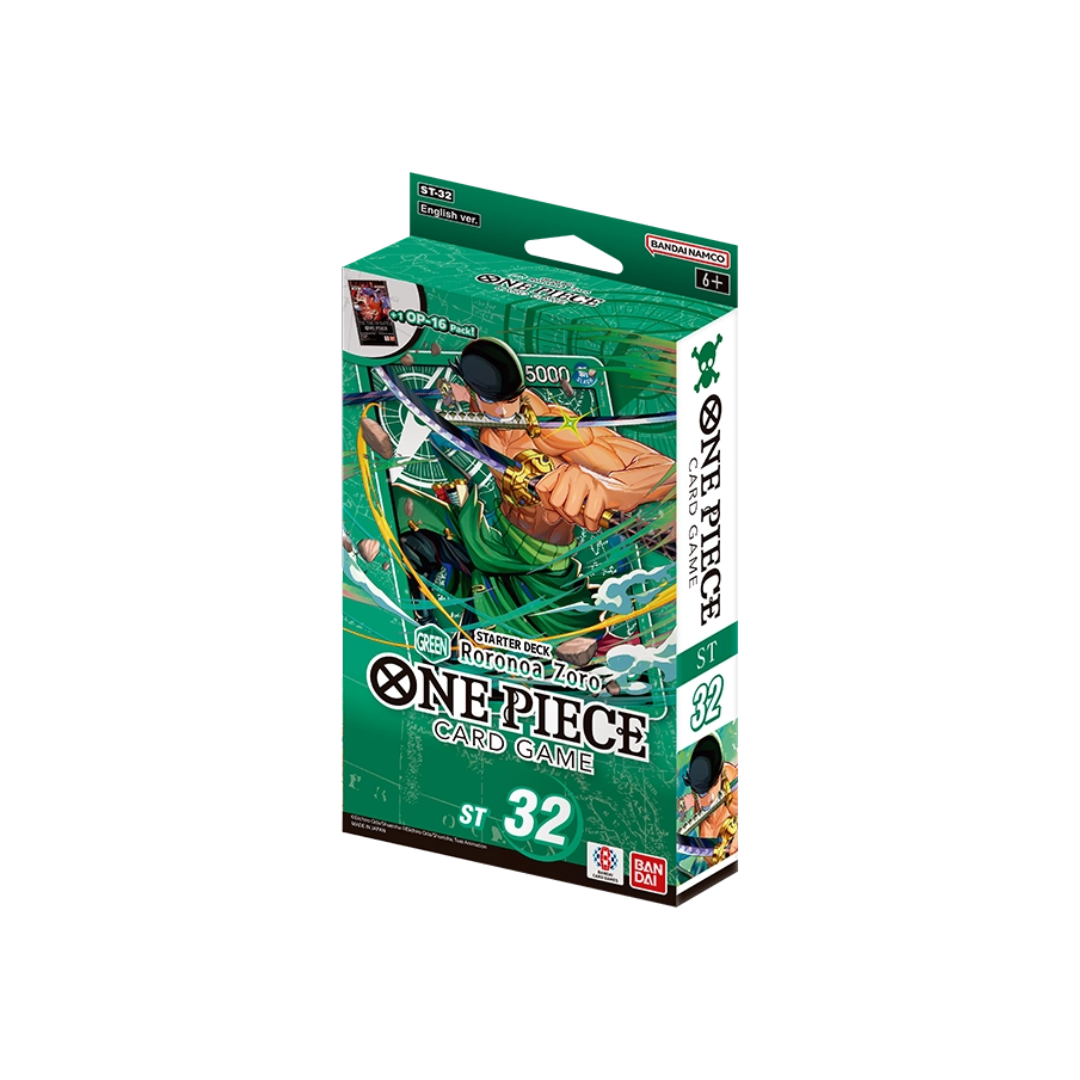 ONE PIECE - ST32 - GREEN RORONOA ZORO - ENG