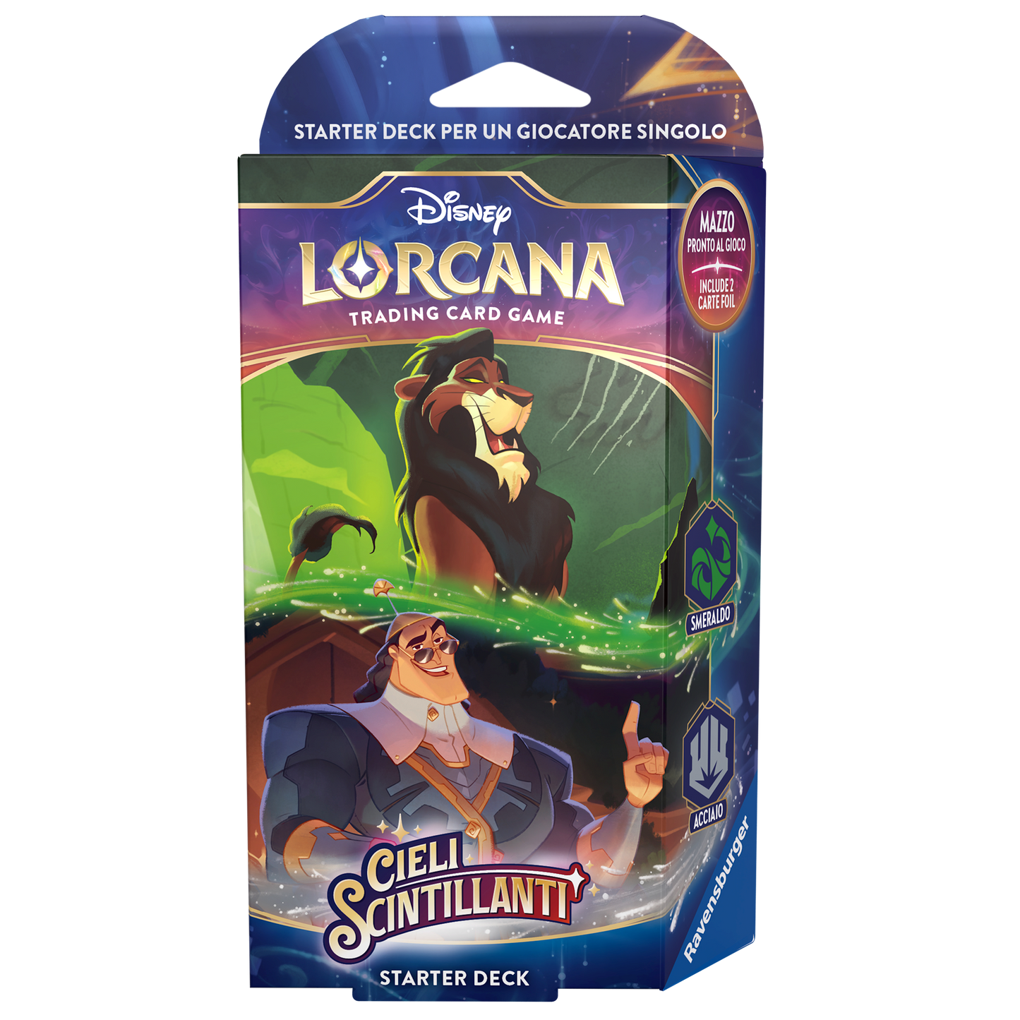 LORCANA - Cieli Scintillanti - Starter Deck Smeraldo/Acciaio - ITA
