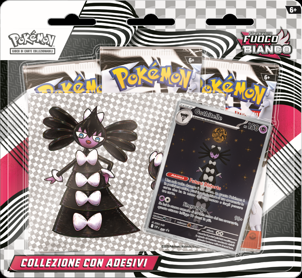 POKÉMON - Scarlatto&Violetto - Collezione con adesivi Fuoco bianco (1pz casuale) - ITA