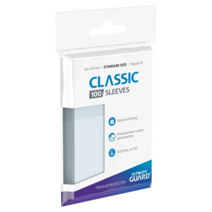 Ultimate Guard - Classic Sleeves Standard - Transparent (100 Sleeves)