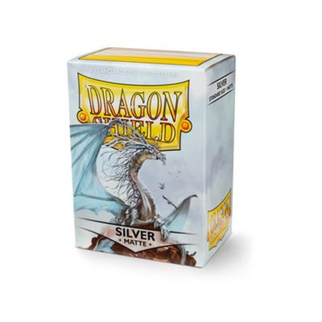 Dragon Shield - Standard Sleeves - Matte Silver (100 Sleeves)