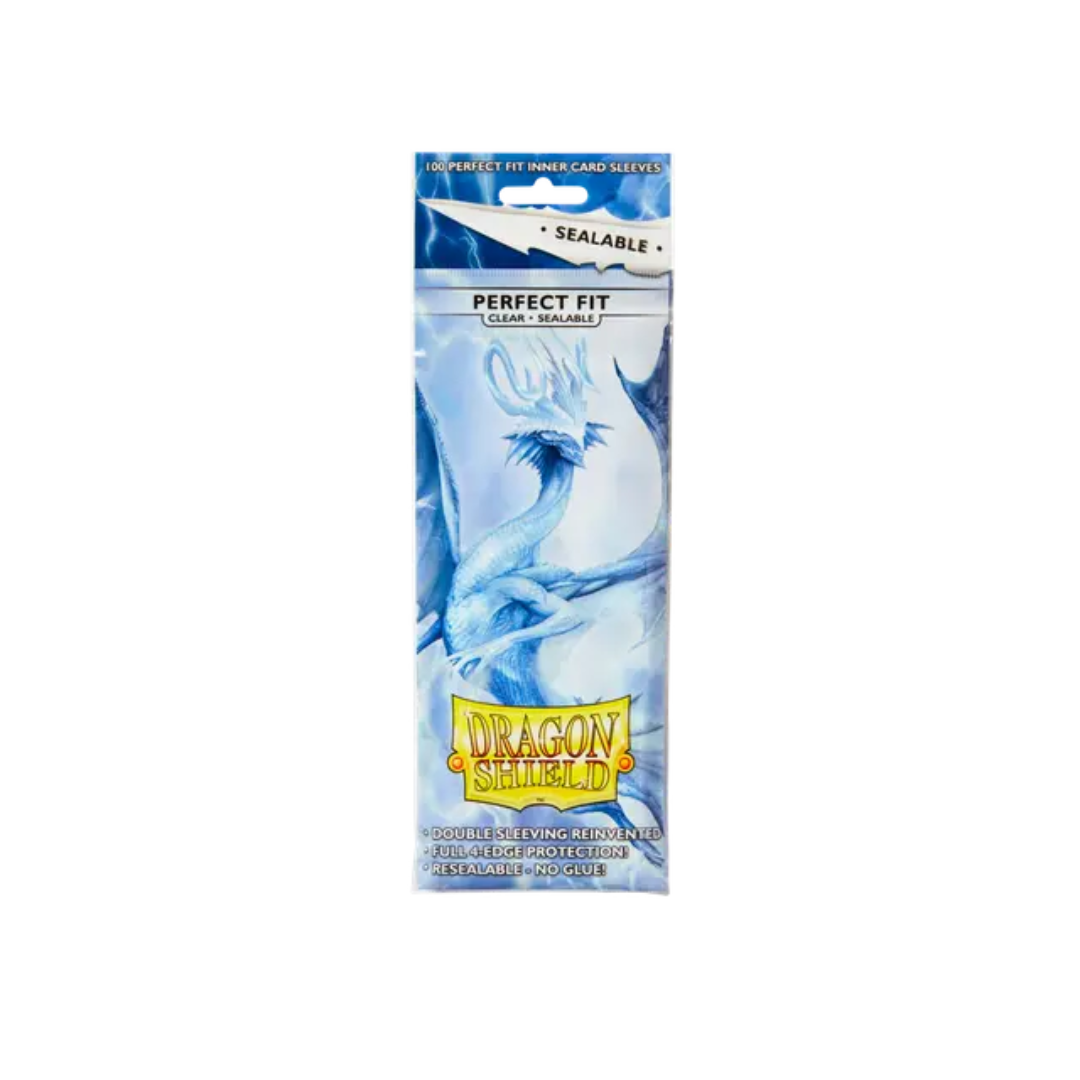 Dragon Shield - Standard Perfect Fit Sealable Sleeves - Clear (100 Sleeves)