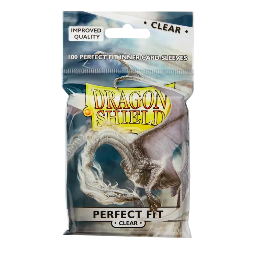 Dragon Shield - Standard Perfect Fit Sleeves - Clear/Clear (100 Sleeves)