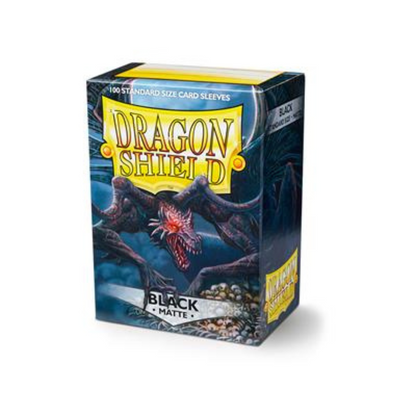 Dragon Shield - Standard Sleeves - Matte Black (100 Sleeves)