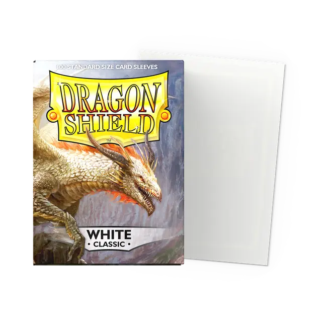 Dragon Shield - Standard Sleeves - Classic White (100 Sleeves)