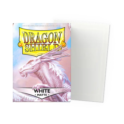 Dragon Shield - Standard Sleeves - Matte White (100 Sleeves)