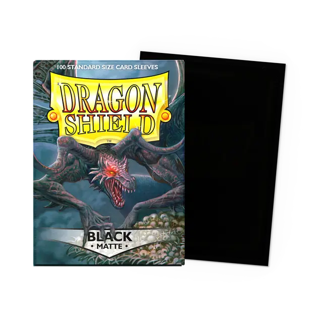 Dragon Shield - Standard Sleeves - Matte Black (100 Sleeves)