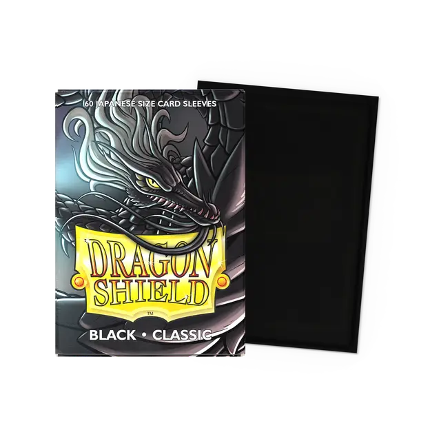 Dragon Shield - Small Sleeves - Japanese Classic Black (60 Sleeves)