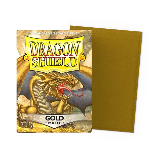 Dragon Shield - Standard Sleeves - Matte Gold (100 Sleeves)